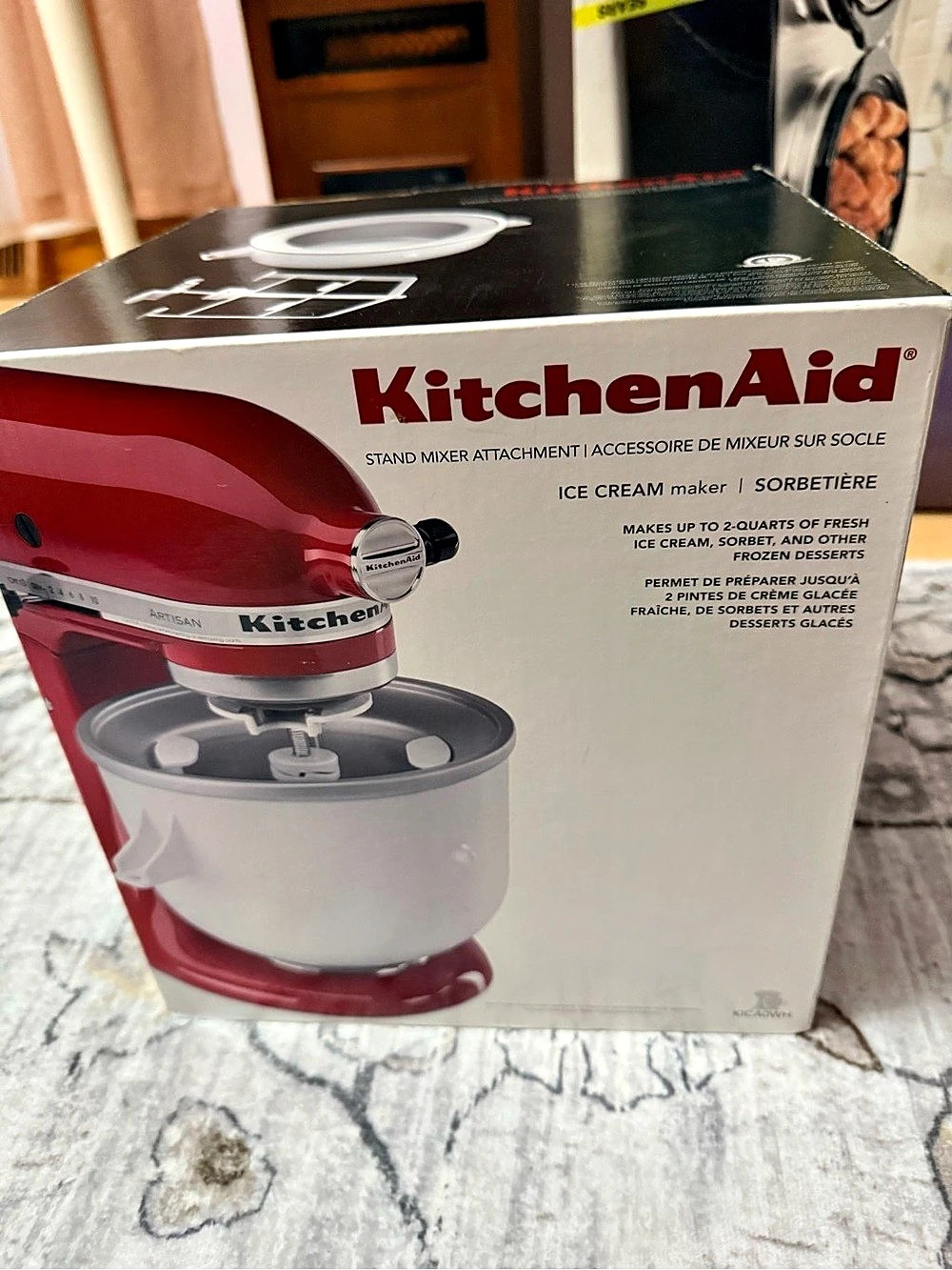 KitchenAid Ice Cream Maker Attachment Red